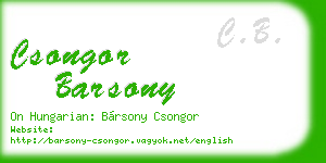 csongor barsony business card